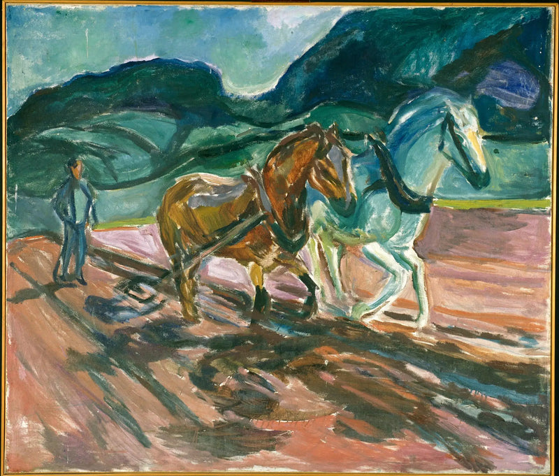 İşleyen Atlar - Edvard Munch