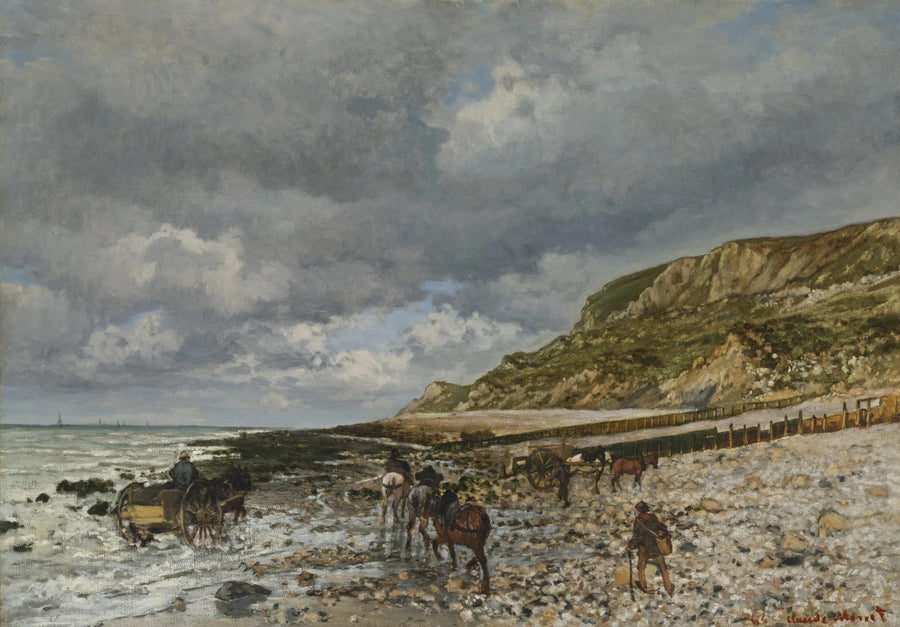 Hève W40'ın ucundaki atlar - Claude Monet