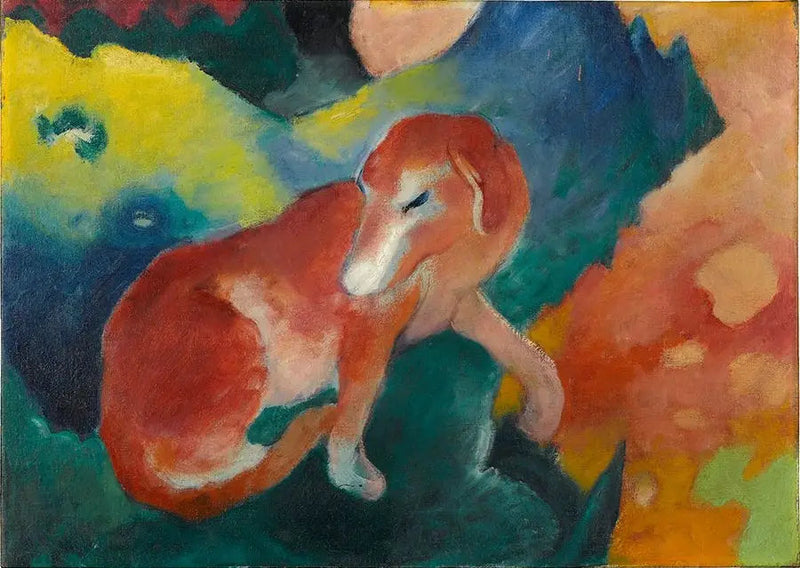 kırmızı köpek - Franz Marc