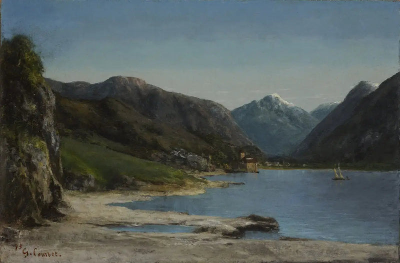 Chillon, Uzaktan Görünüm - Gustave Courbet