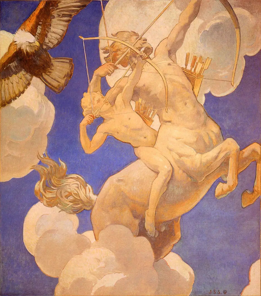 Chiron ve Achille - John Singer Sargent