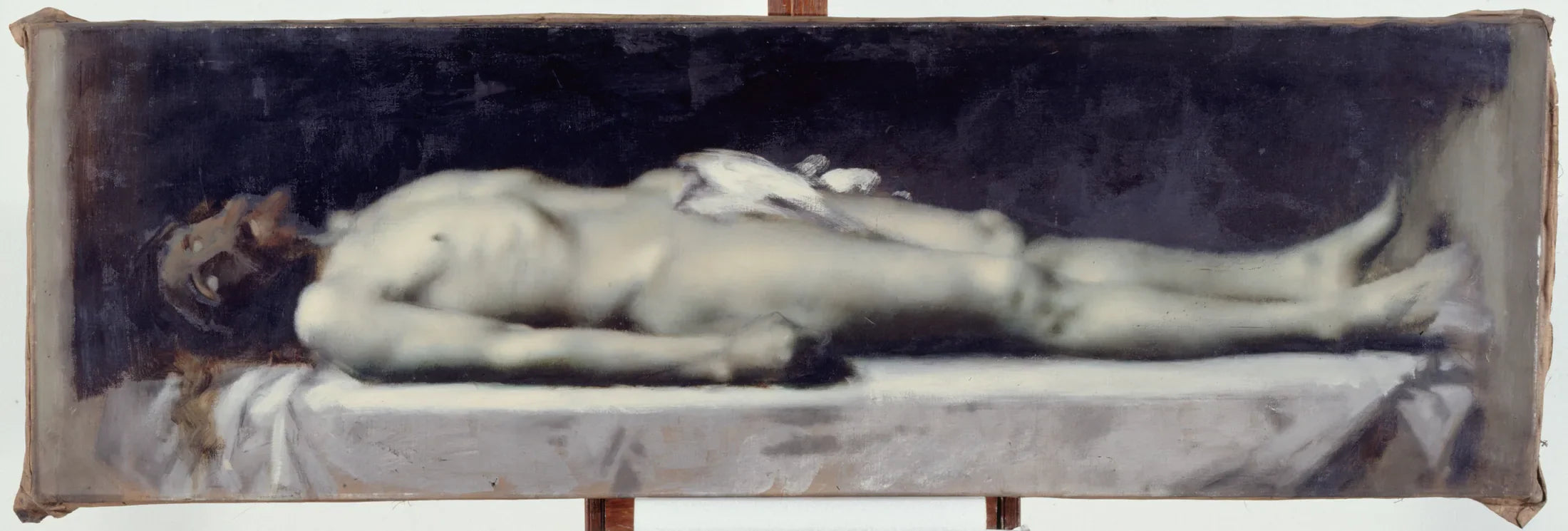 Christ au tombeau - Jean-Jacques Henner image 1 copie peinte à la main à l’huile