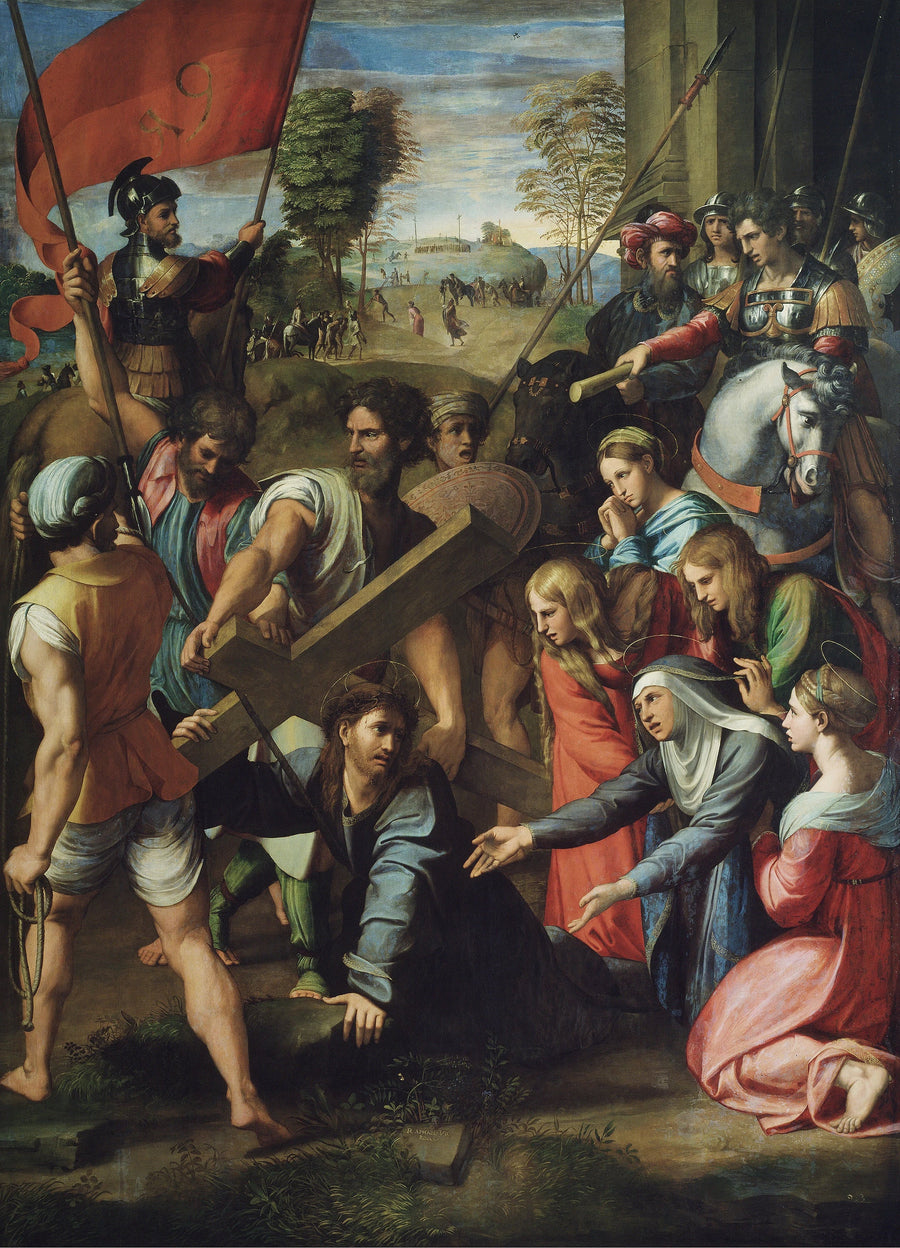 Le Christ tombe sur le chemin du Calvaire, 1515-1516 – Raphaël et atelier