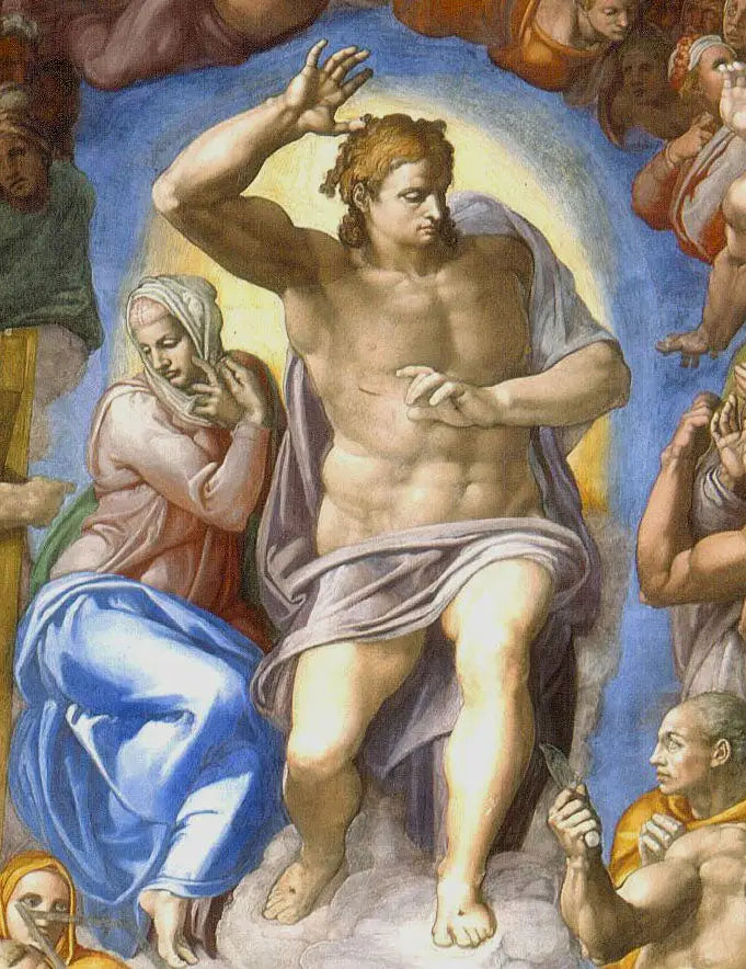 Mesih, Son Hüküm Günü'nün Detayı - Michelangelo