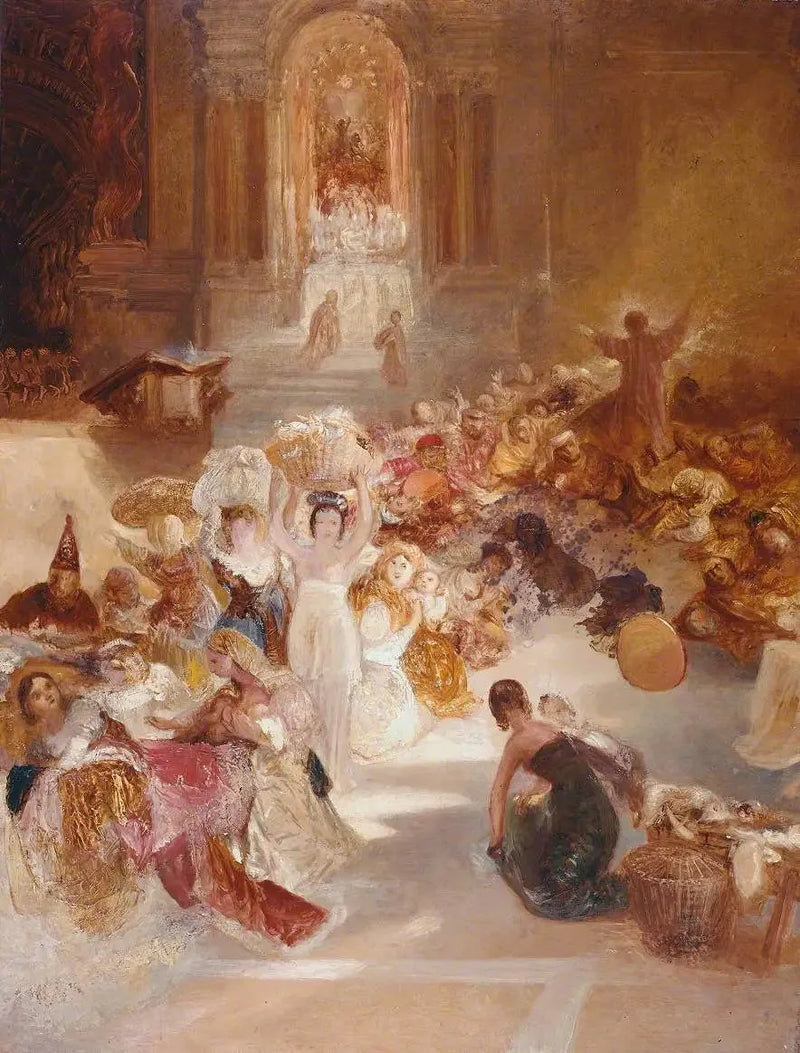 Tapınaktan Tüccarları Sürgün Eden Mesih - J. M. W. Turner