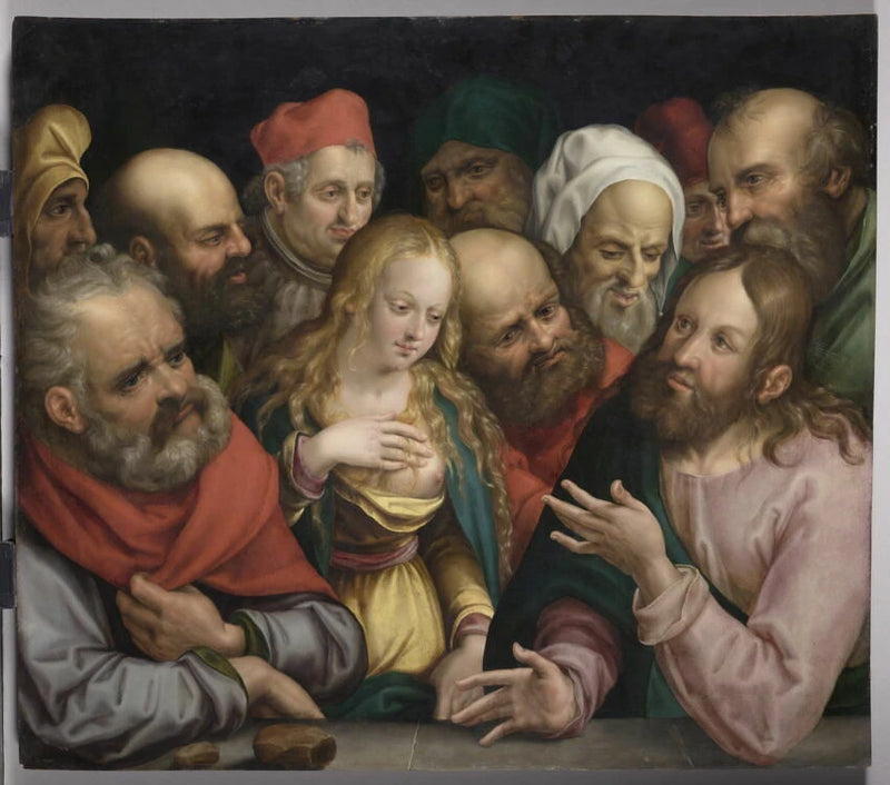 Le Christ et la Femme adultère - Jobst Harrich