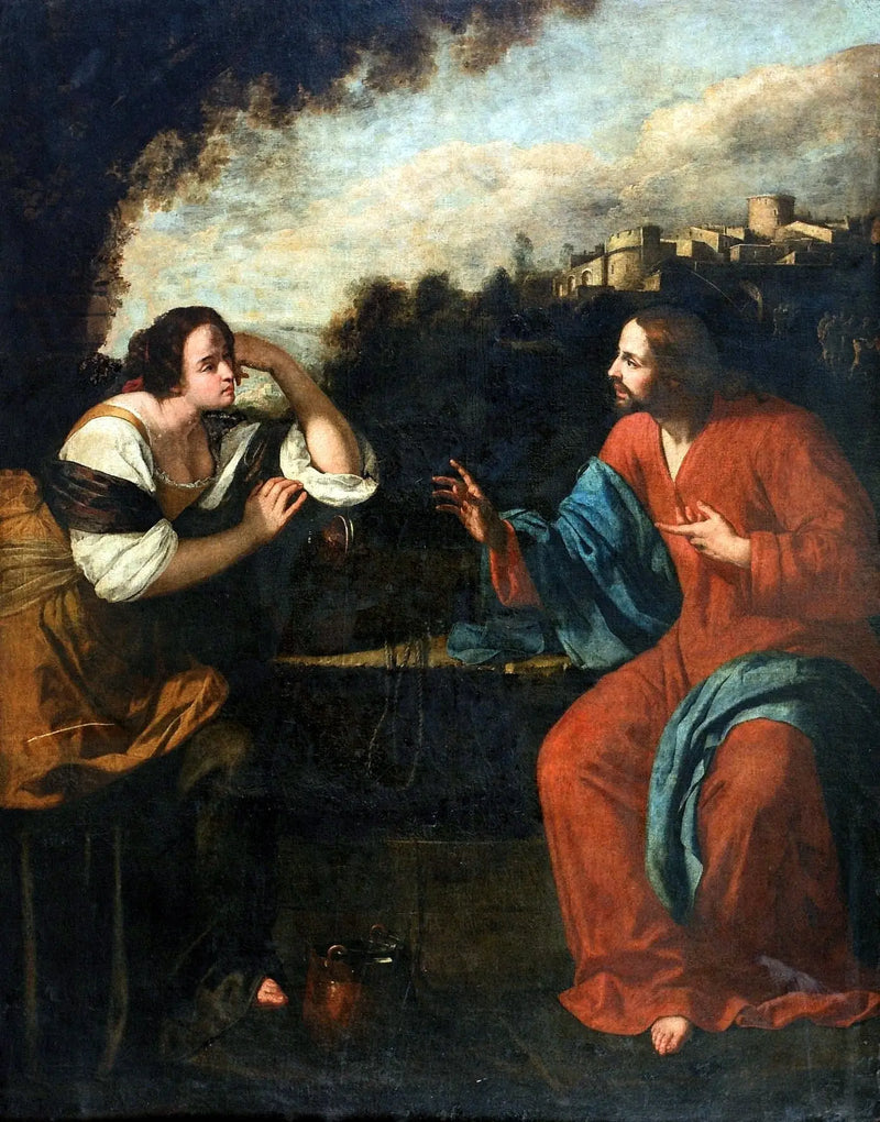 İsa ve Samiriyeli Kadın, Kuyuda - Artemisia Gentileschi