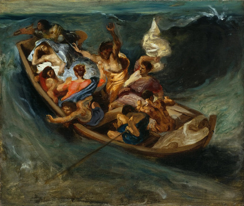 Galile Gölü'nde İsa - Eugène Delacroix
