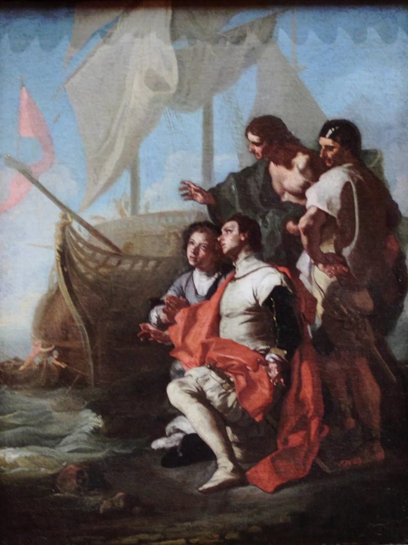 Christophe Colomb Amerika'ya Varış - Francesco Solimena
