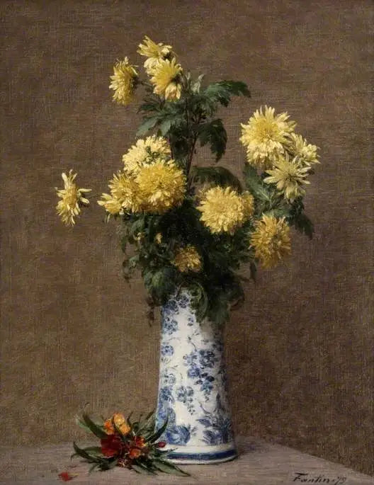 Sarı Kasımpatılar - Henri Fantin-Latour