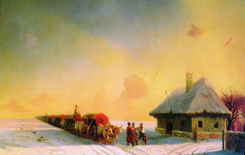 Chumaks dans la Petite Russie - Ivan Aïvazovski