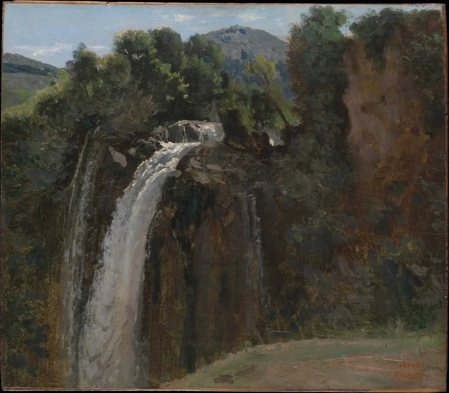Terni'de Şelale - Jean-Baptiste Camille Corot