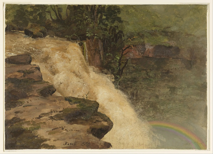 Kolombiya'da Şelale - Frederic Edwin Church
