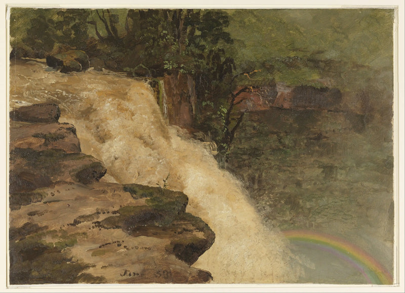 Kolombiya'da Şelale - Frederic Edwin Church