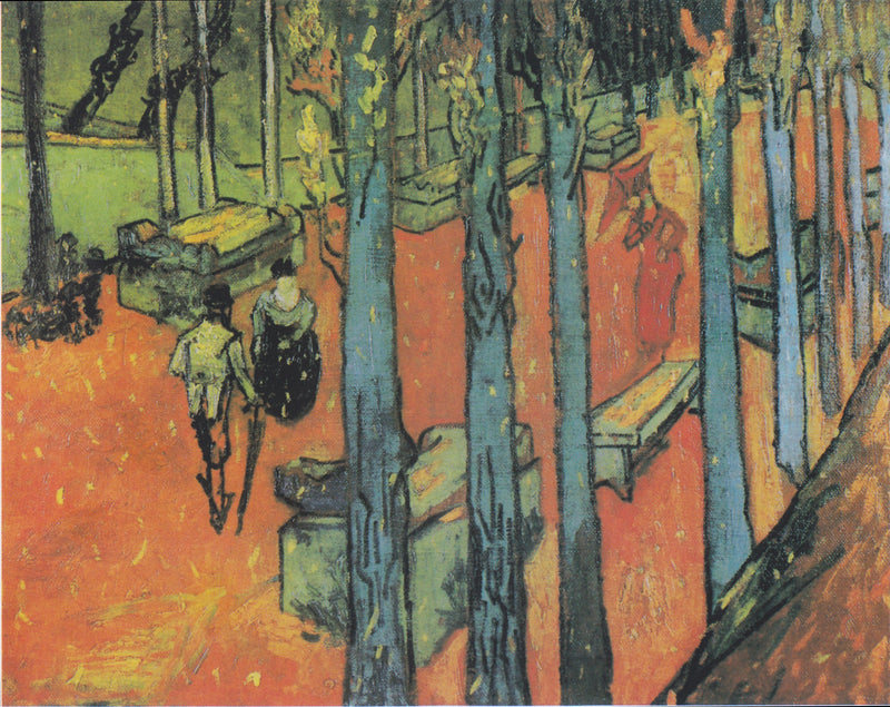 Alyscamps: Düşen Sonbahar Yaprakları - Vincent van Gogh