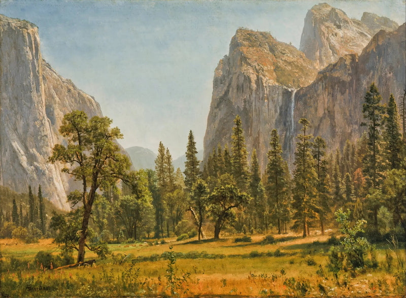 Yasemin Valesi'nde Gelin Peçesinin Düşüşü - Albert Bierstadt