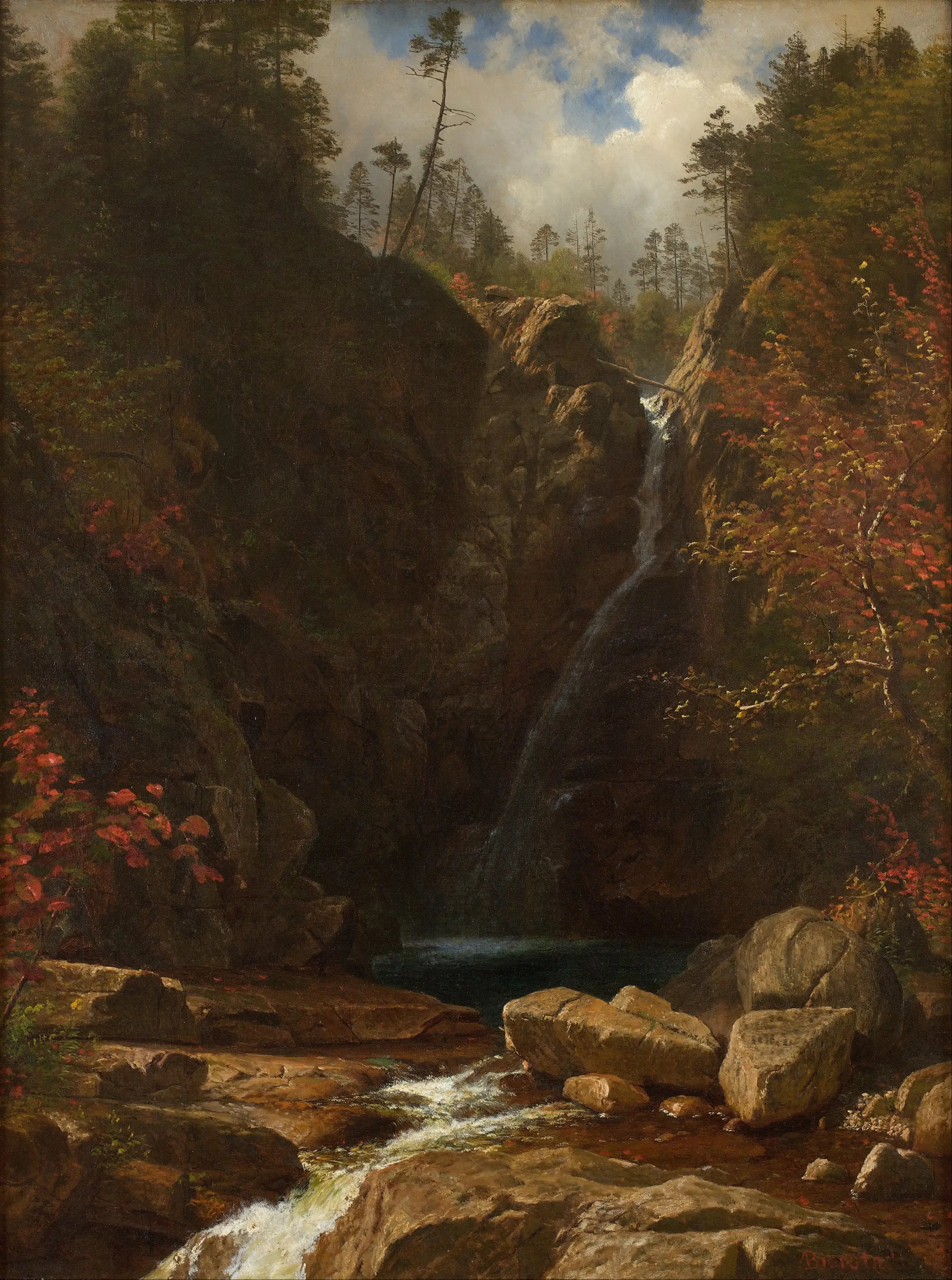 Chutes de Glen Ellis - Albert Bierstadt - Alpha Reproduction