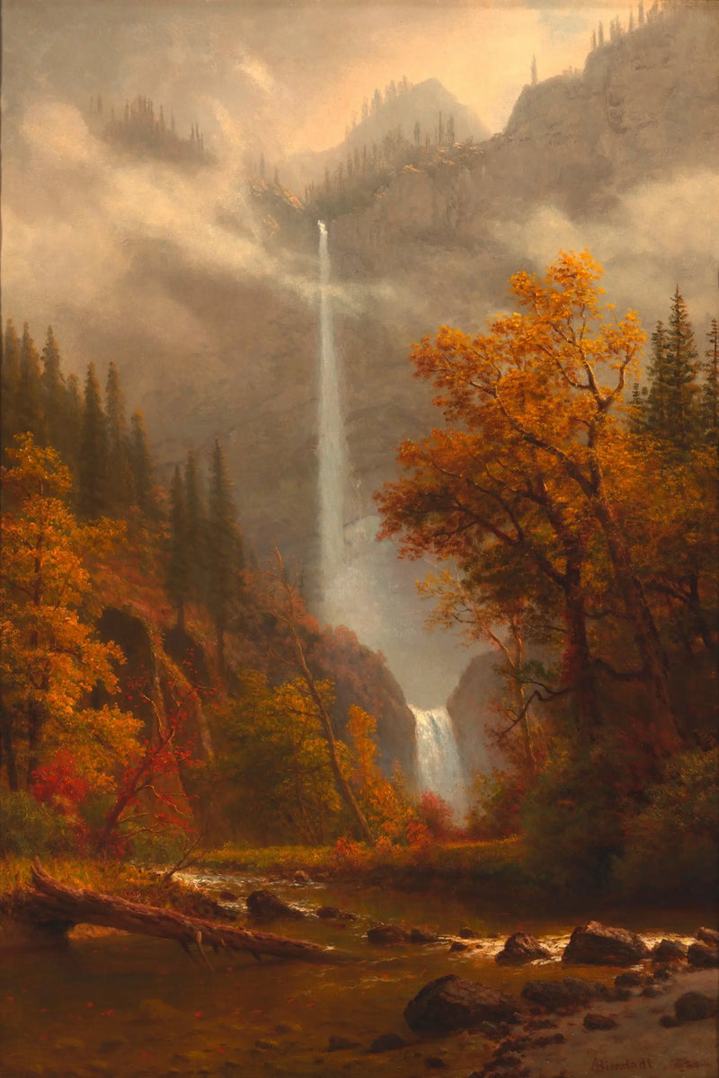 Multnomah Şelaleleri - Albert Bierstadt