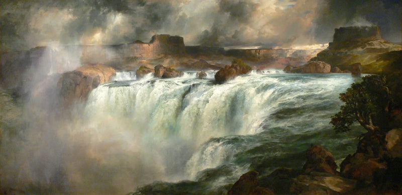 Shoshone Şelaleleri Snake Nehri üzerinde - Thomas Moran