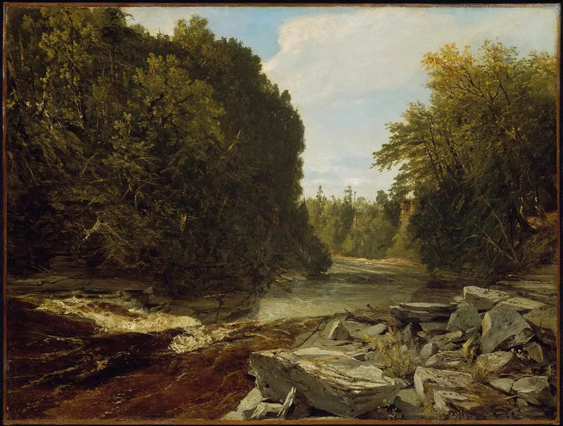 Trenton Şelaleleri, New York - John Frederick Kensett