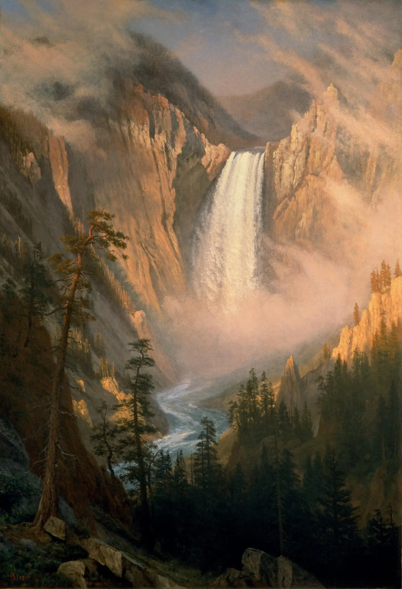 Yellowstone Şelaleleri - Albert Bierstadt