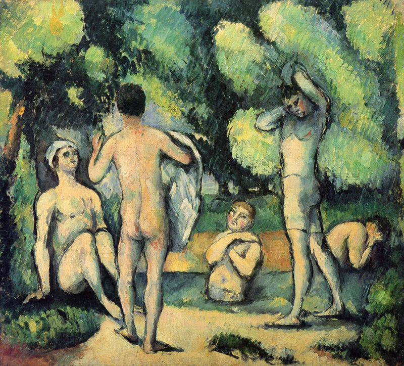 Beş Yüzen - Paul Cézanne