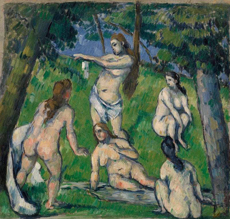 Beş Banyo Yapan Kadın - Paul Cézanne