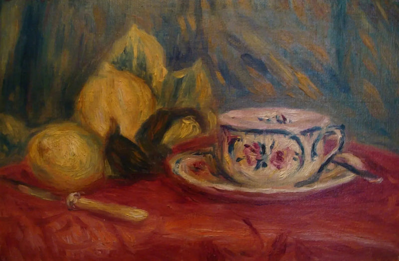 Limonlar ve Çay Fincanı, Cagnes - Pierre-Auguste Renoir