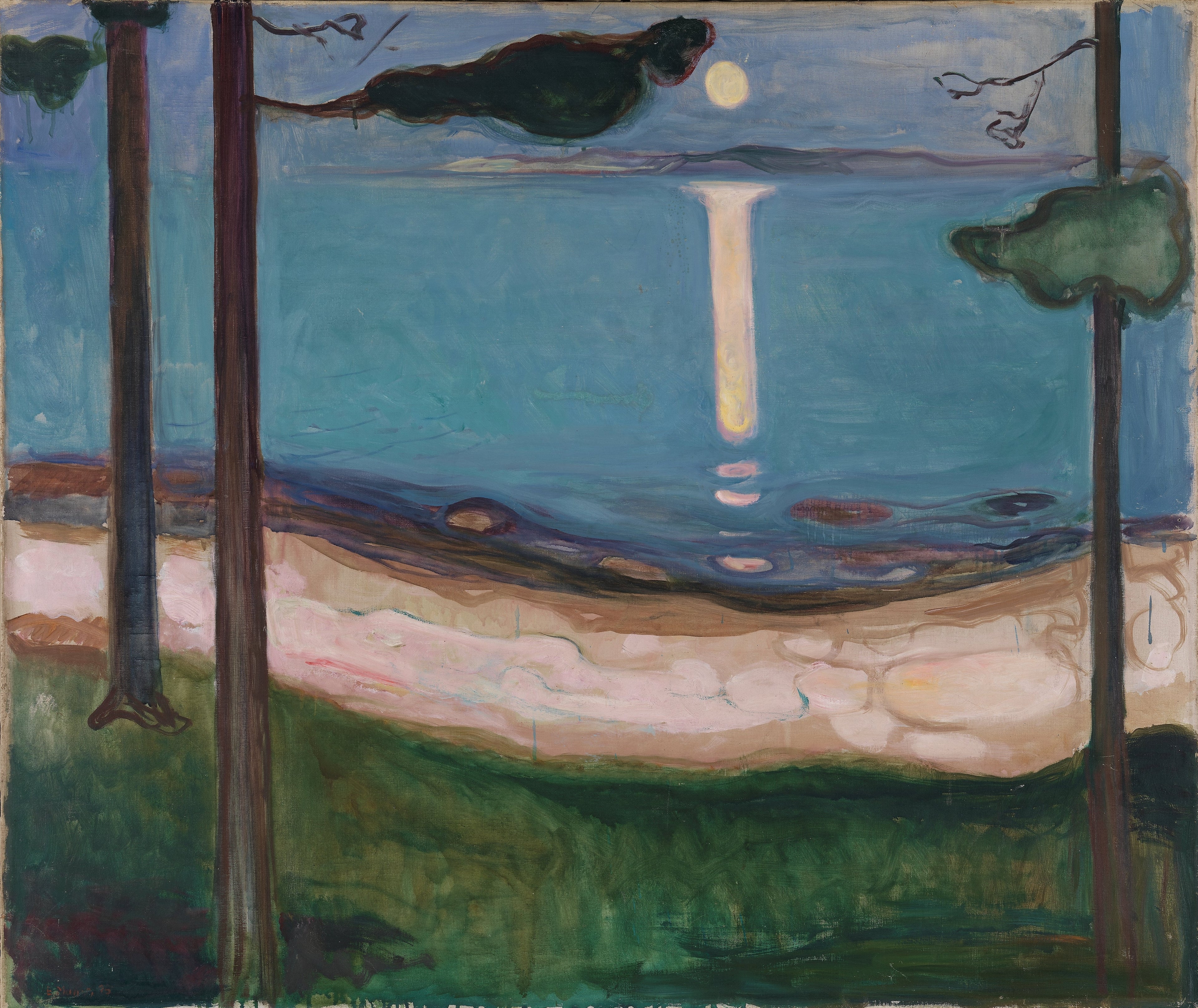 Reproduction du tableau « Clair de Lune - Edvard Munch » par Alpha Reproduction en peinture à l’huile
