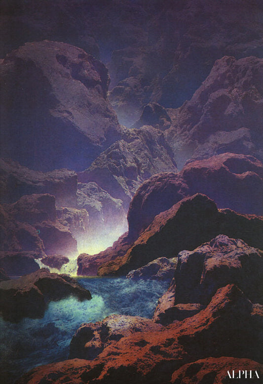 Reproduction du tableau « Clair de lune - Maxfield Parrish » par Alpha Reproduction en peinture à l’huile