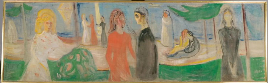 Ay Işığı Plajda - Edvard Munch