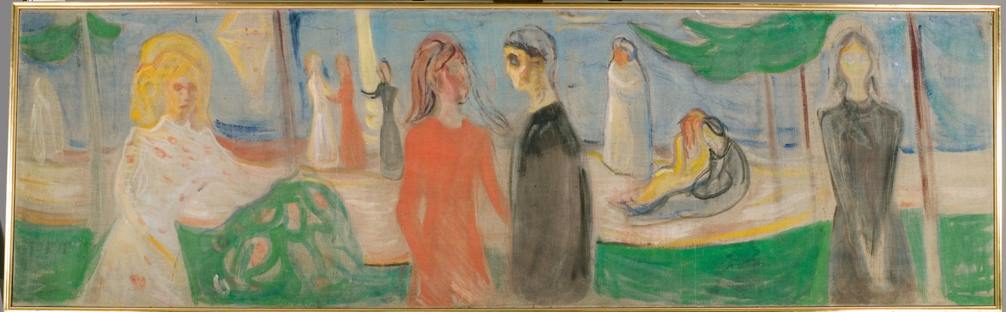 Reproduction du tableau « Clair de lune sur la plage - Edvard Munch » par Alpha Reproduction en peinture à l’huile
