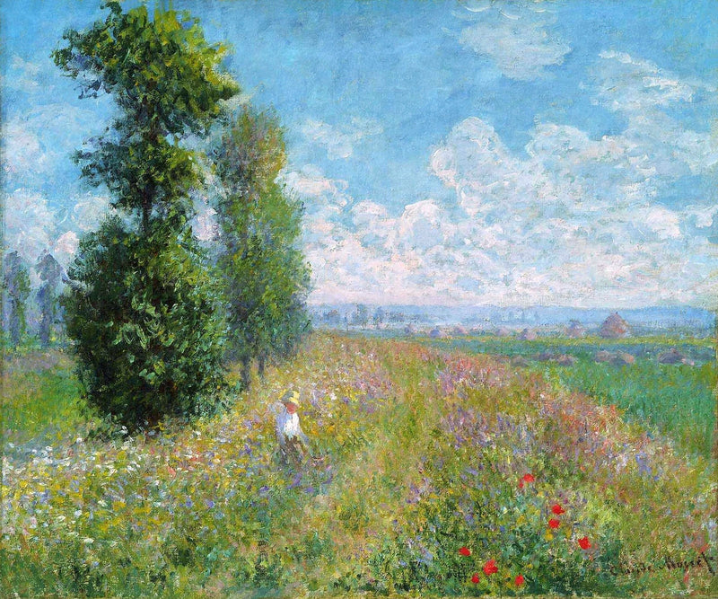 Kavaklı çayır W378 - Claude Monet