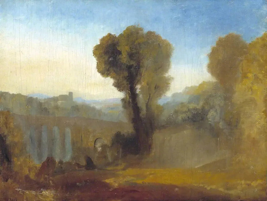 Claudian Kompozisyon, muhtemelen Şafak'ta Arcueil (eski adıyla 'Ariccia (?): Gün Batımı') - J. M. W. Turner