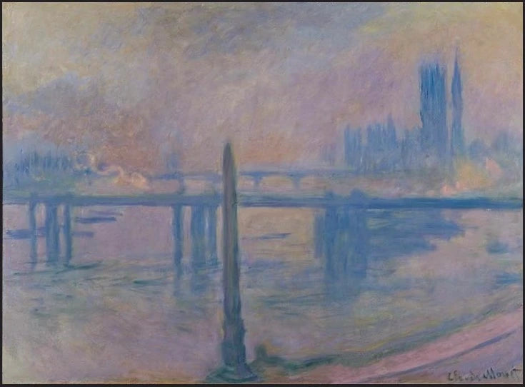 Kleopatra'nın İğnesi ve Charing Cross Köprüsü - Claude Monet