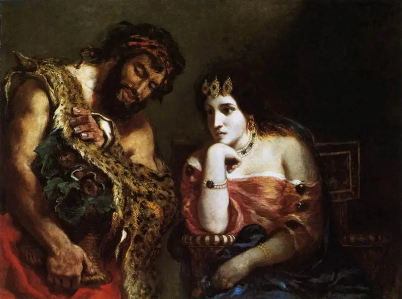Kleopatra ve Çiftçi - Eugène Delacroix