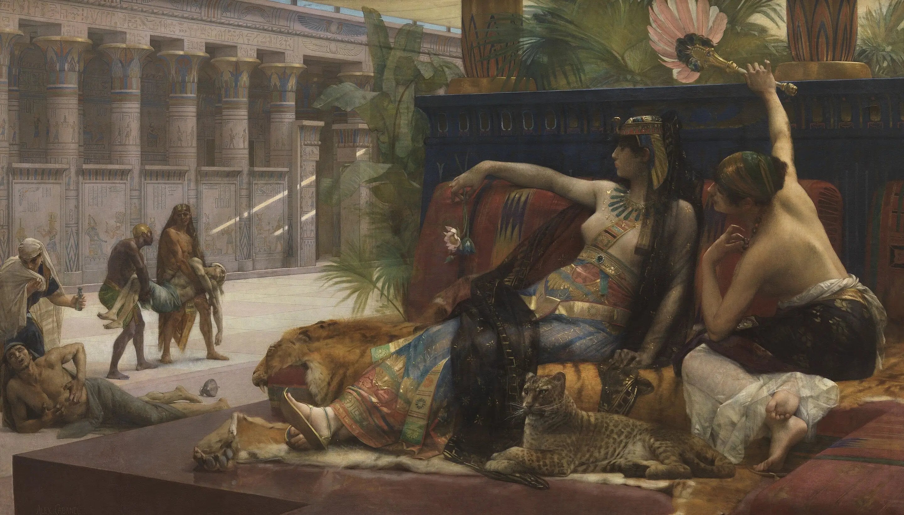 Cléopâtre impose des poisons sur des condamnés à mort - Alexandre Cabanel - Alpha Reproduction