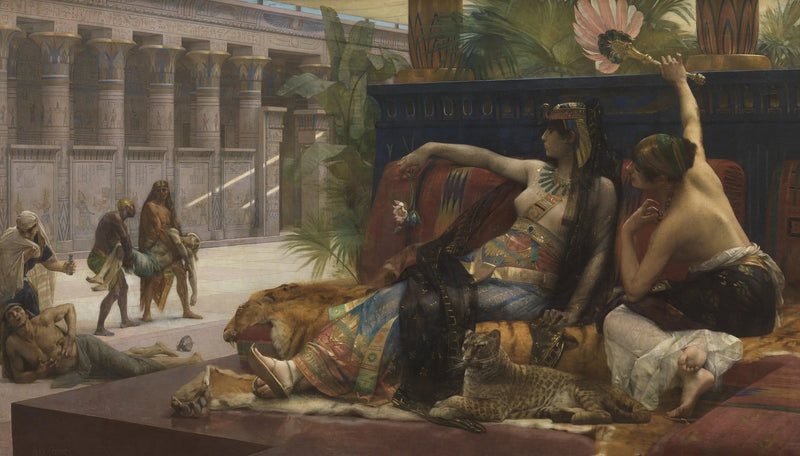 Kleopatra, idam mahkumlarına zehirler dayatıyor - Alexandre Cabanel