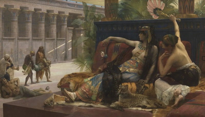 Kleopatra, idam mahkumlarına zehirler dayatıyor - Alexandre Cabanel