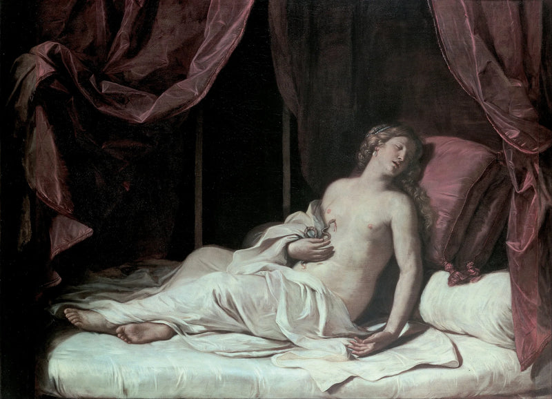 Cléopâtre ölüyor - Guercino