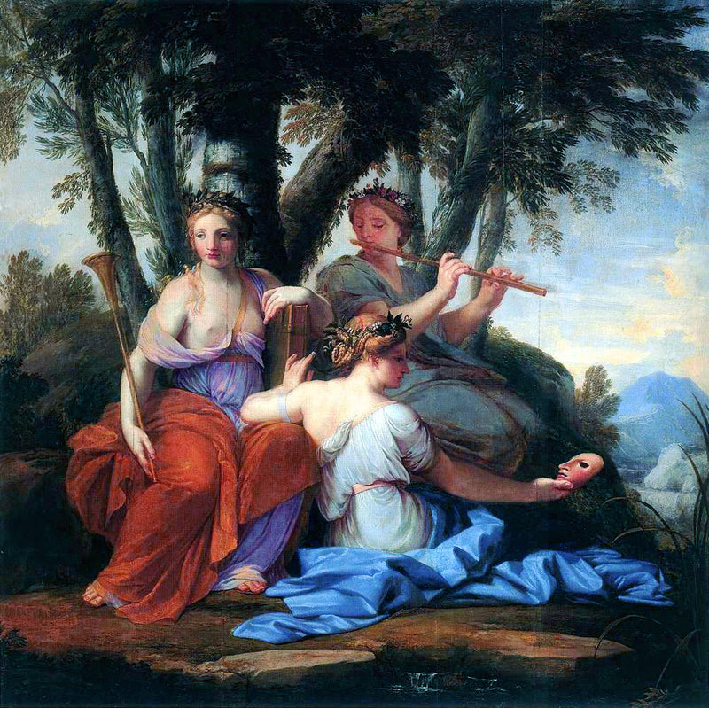 Clio, Euterpe ve Thalie - Eustache Le Sueur