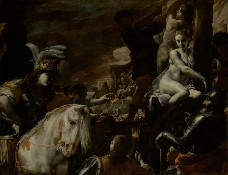 Clorinda Sofronia ve Olindo'yu Kurtarırken - Mattia Preti