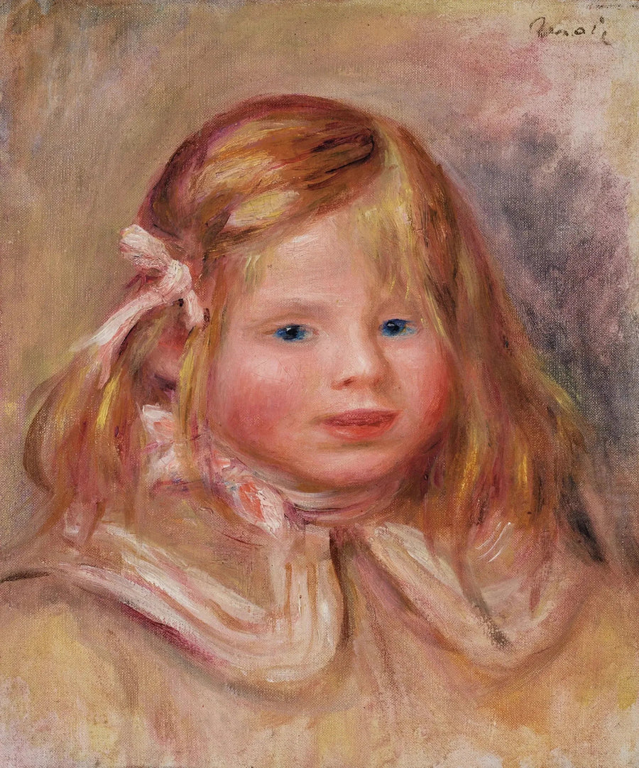 Pembe Kurdeleli Coco - Pierre-Auguste Renoir