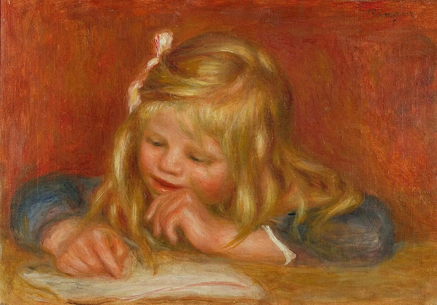 Coco okuyor - Pierre-Auguste Renoir