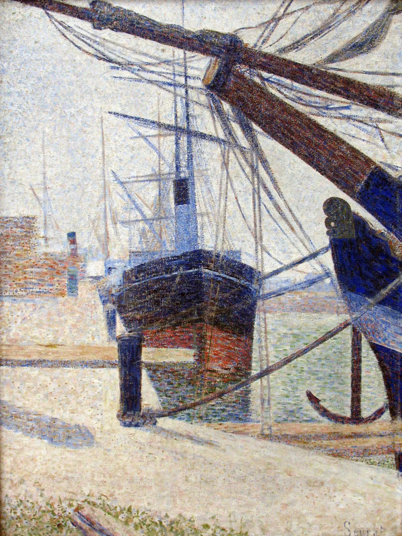 Bir Havuz Köşesi, Honfleur - Georges Seurat