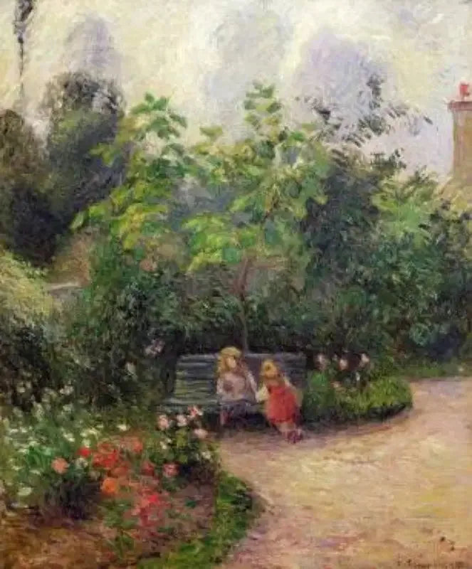 Hermitage Bahçesi. Pontoise - Camille Pissarro