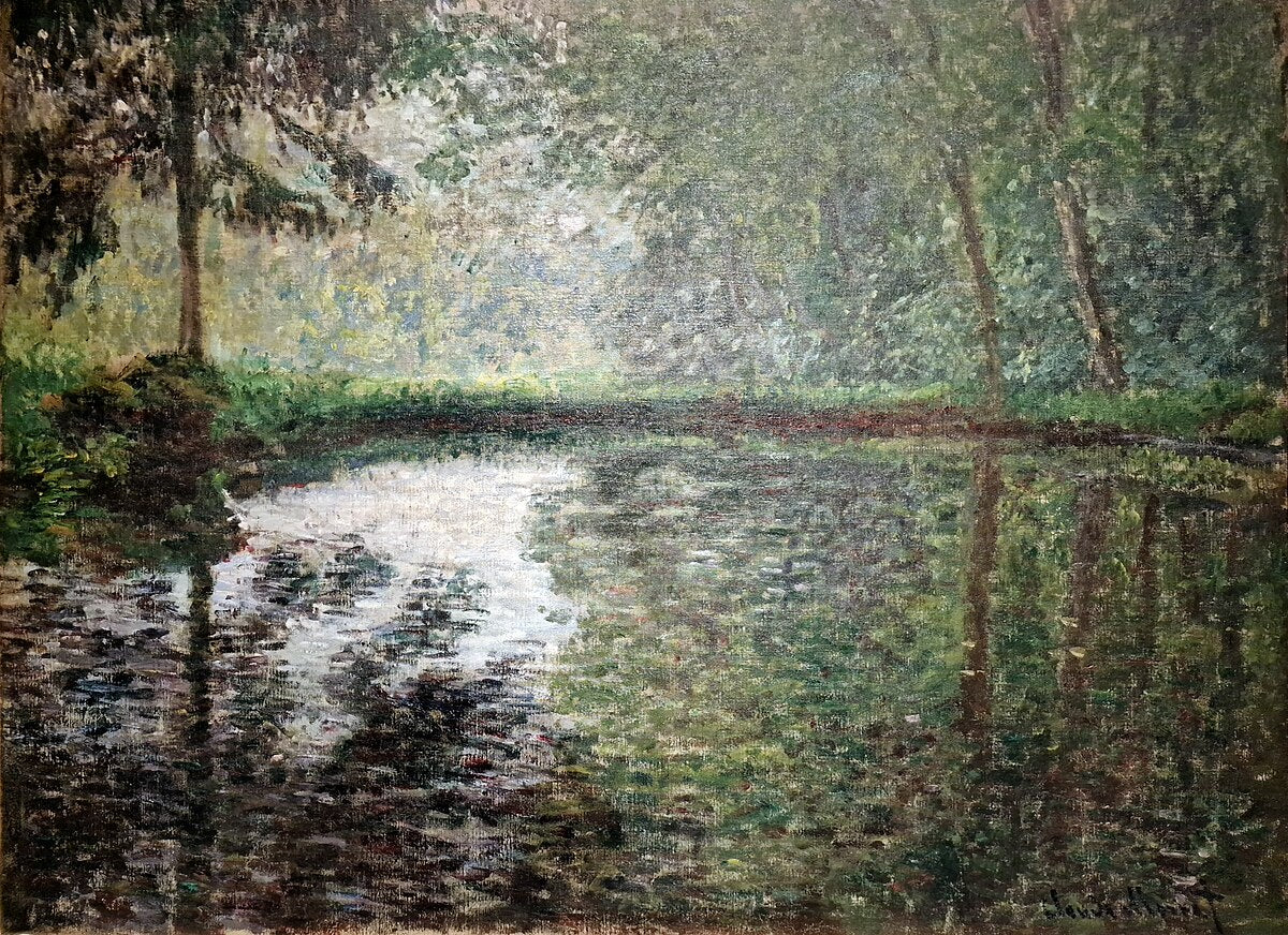 Montgeron'daki Gölet Köşesi - Claude Monet