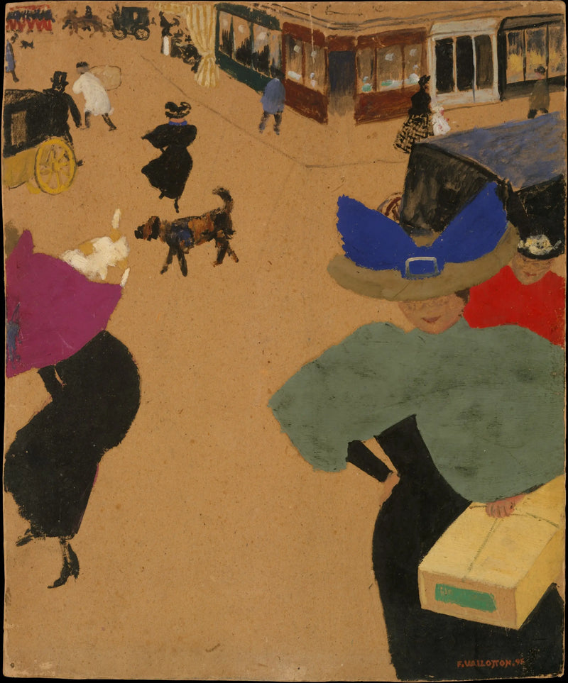 Paris Sokak Köşesi - Félix Vallotton