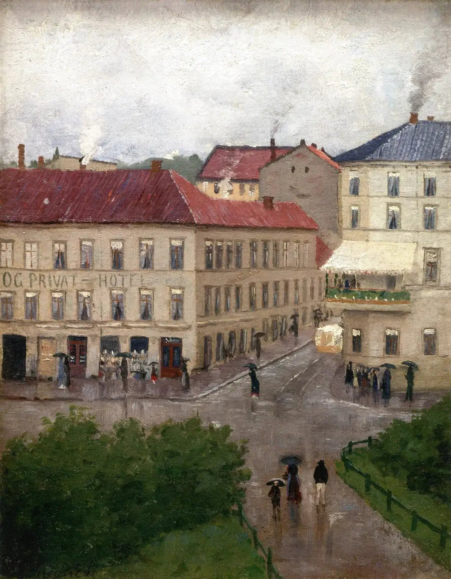 Karl Johan'daki Sokak Köşesi, Grand Café - Edvard Munch