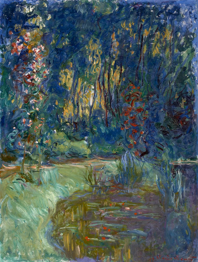 Giverny, Grenoble W1878'deki göletin köşesi - Claude Monet